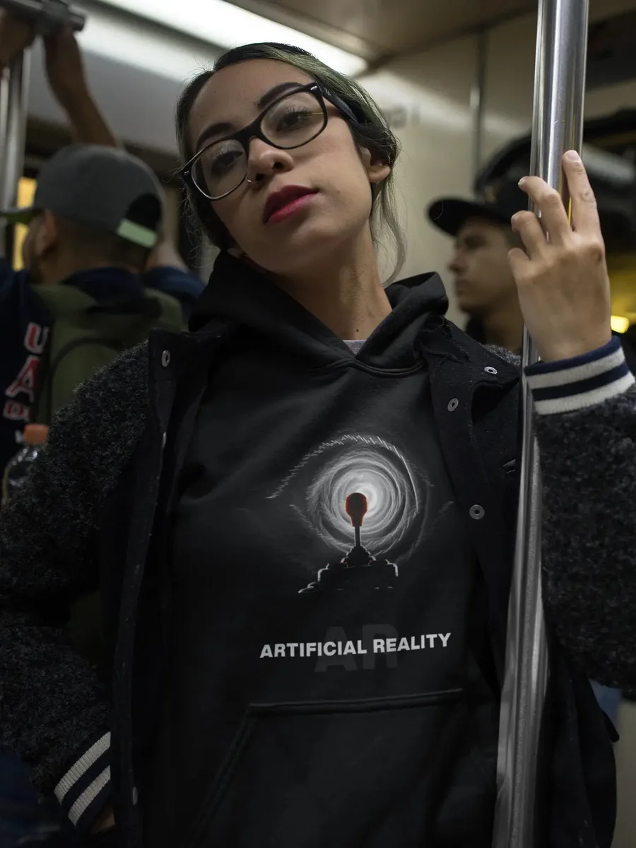 Artificial Reality Premium Unisex Hoodie image 7