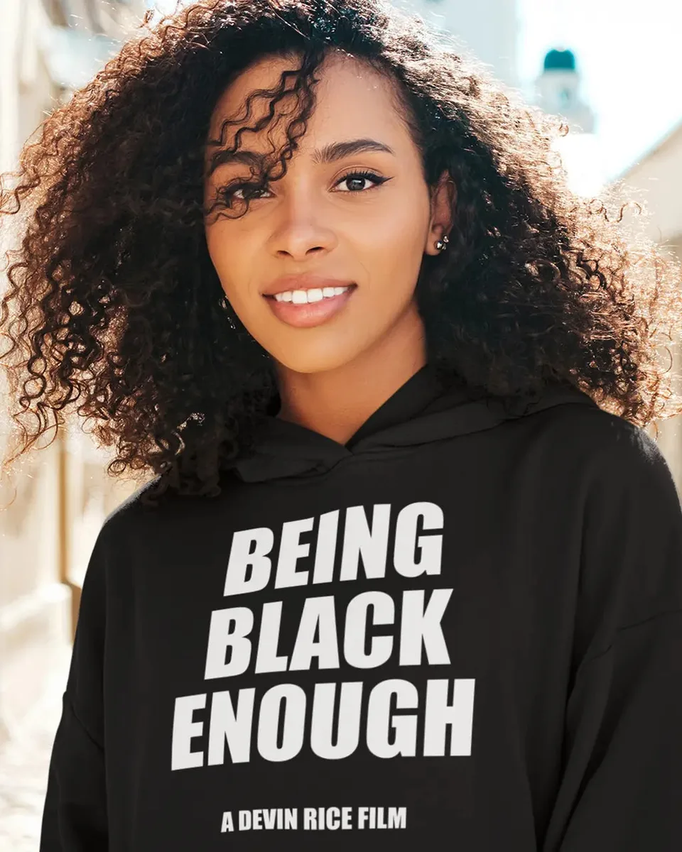 Being Black Enough Crop Hoodie