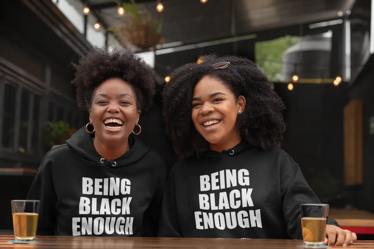 Being Black Enough Crop Hoodie image 6