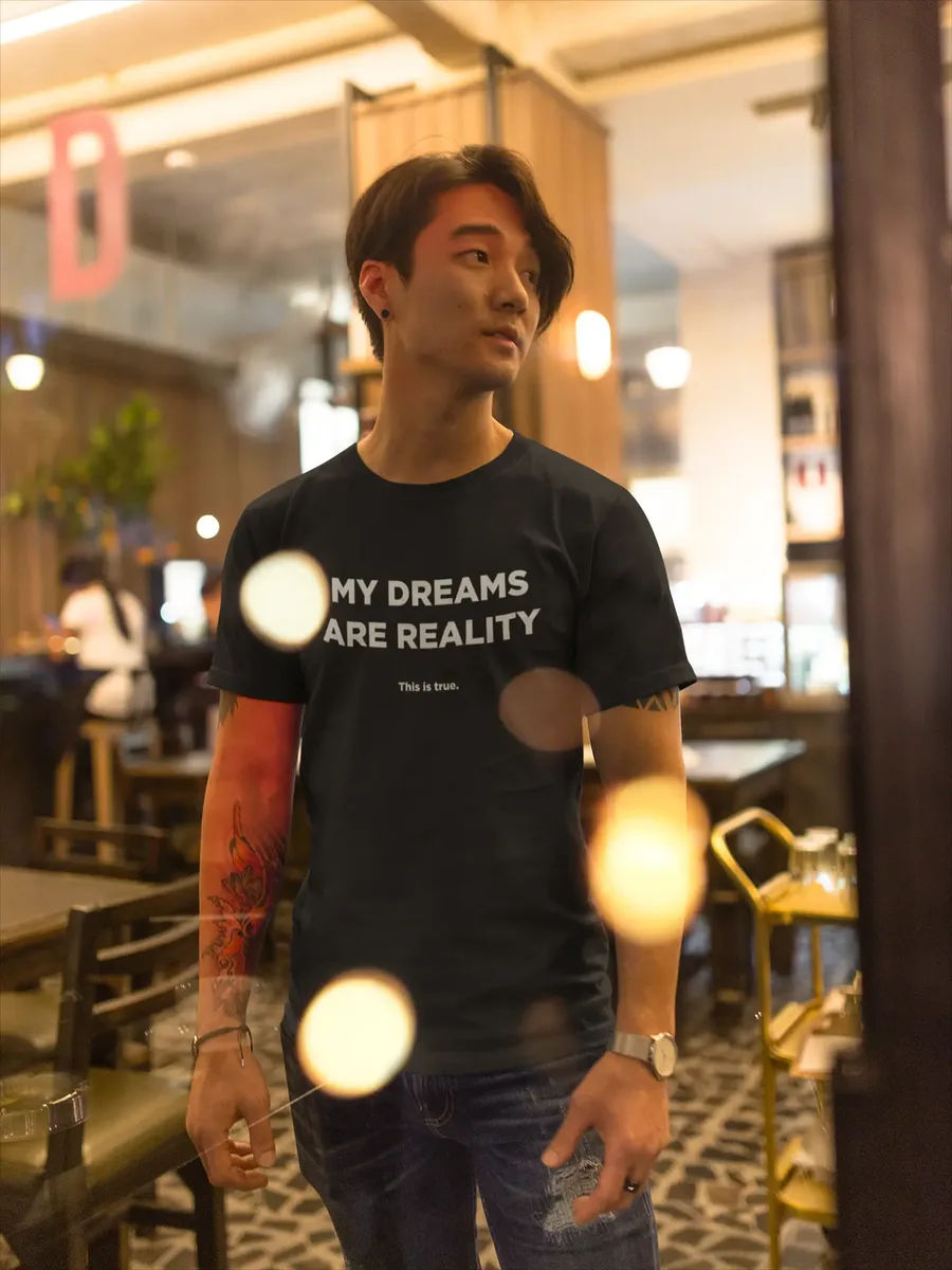 Dreams Into Reality Premium Men's T-shirt image 3